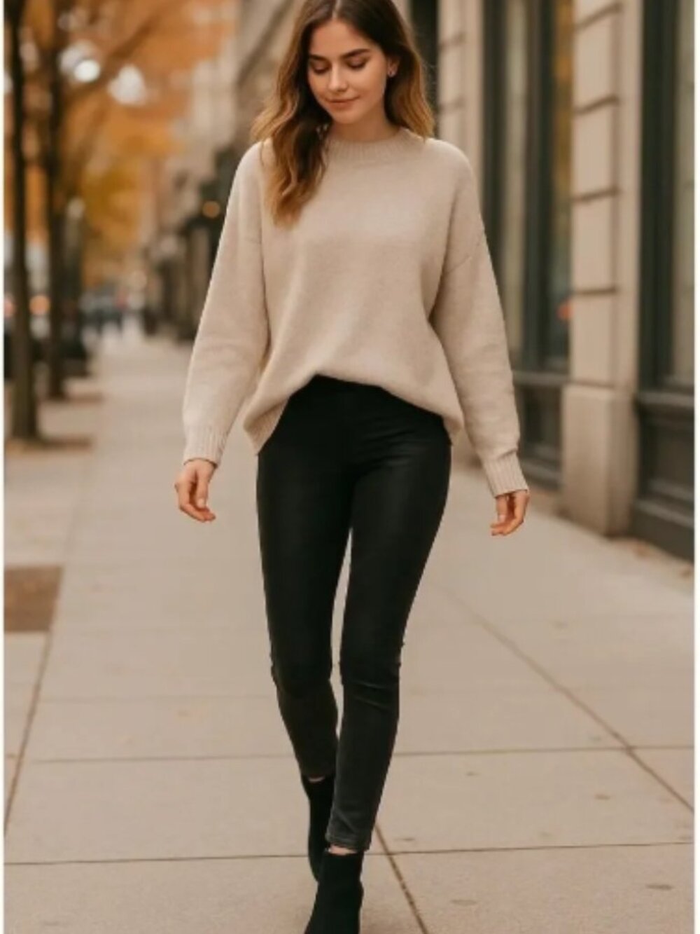 Like New! FREE PEOPLE Midnight Vegan Faux Suede Skinny Leggings Black M